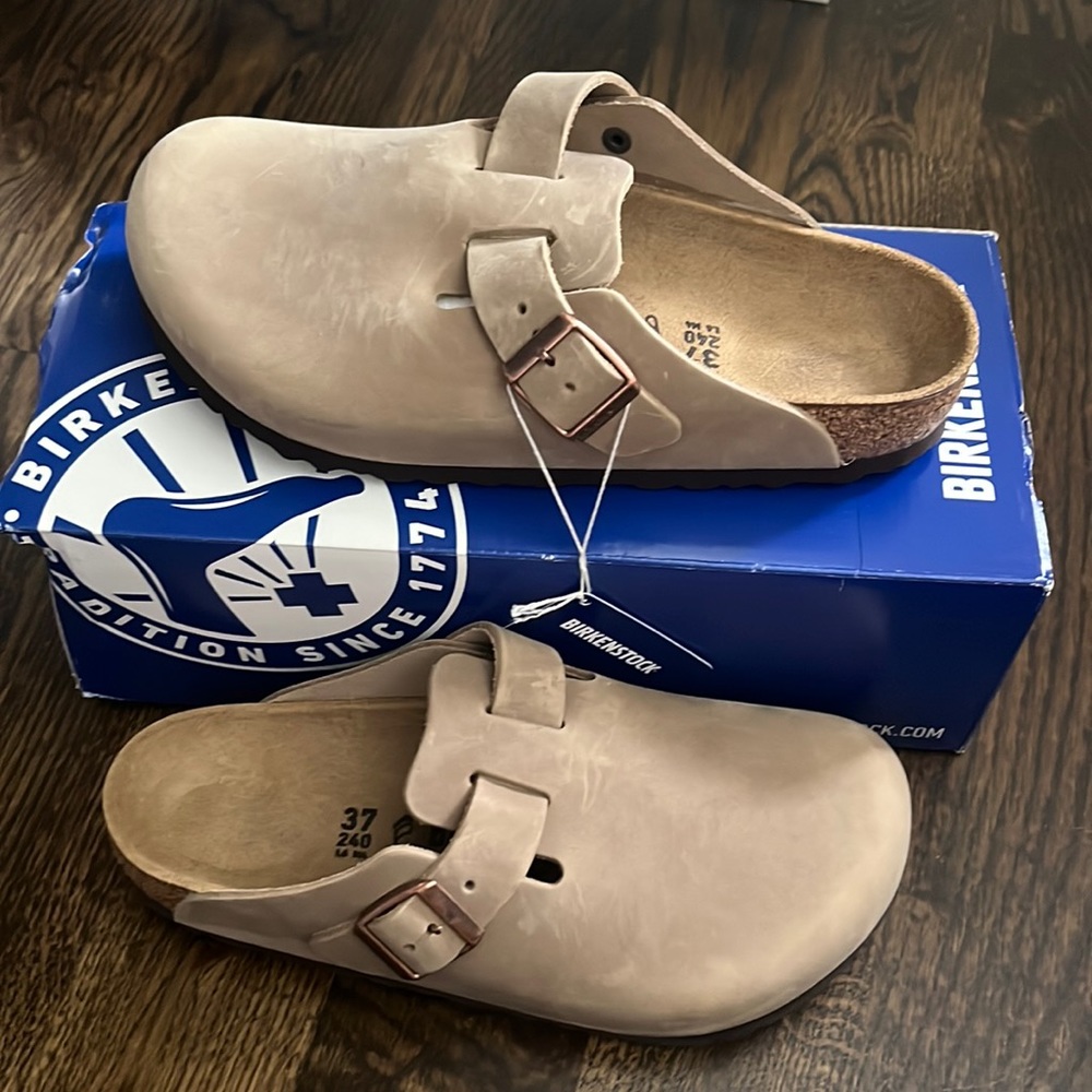 Boston tobacco brown Birkenstocks